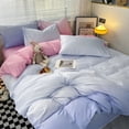 thumbnail image 1 of Korean Style Bedding Set Gradient Color Bedding Set Sheet Pillowcase Duvet Cover Twin Full Queen Size Quilt Cover Set Bedspread, 1 of 7