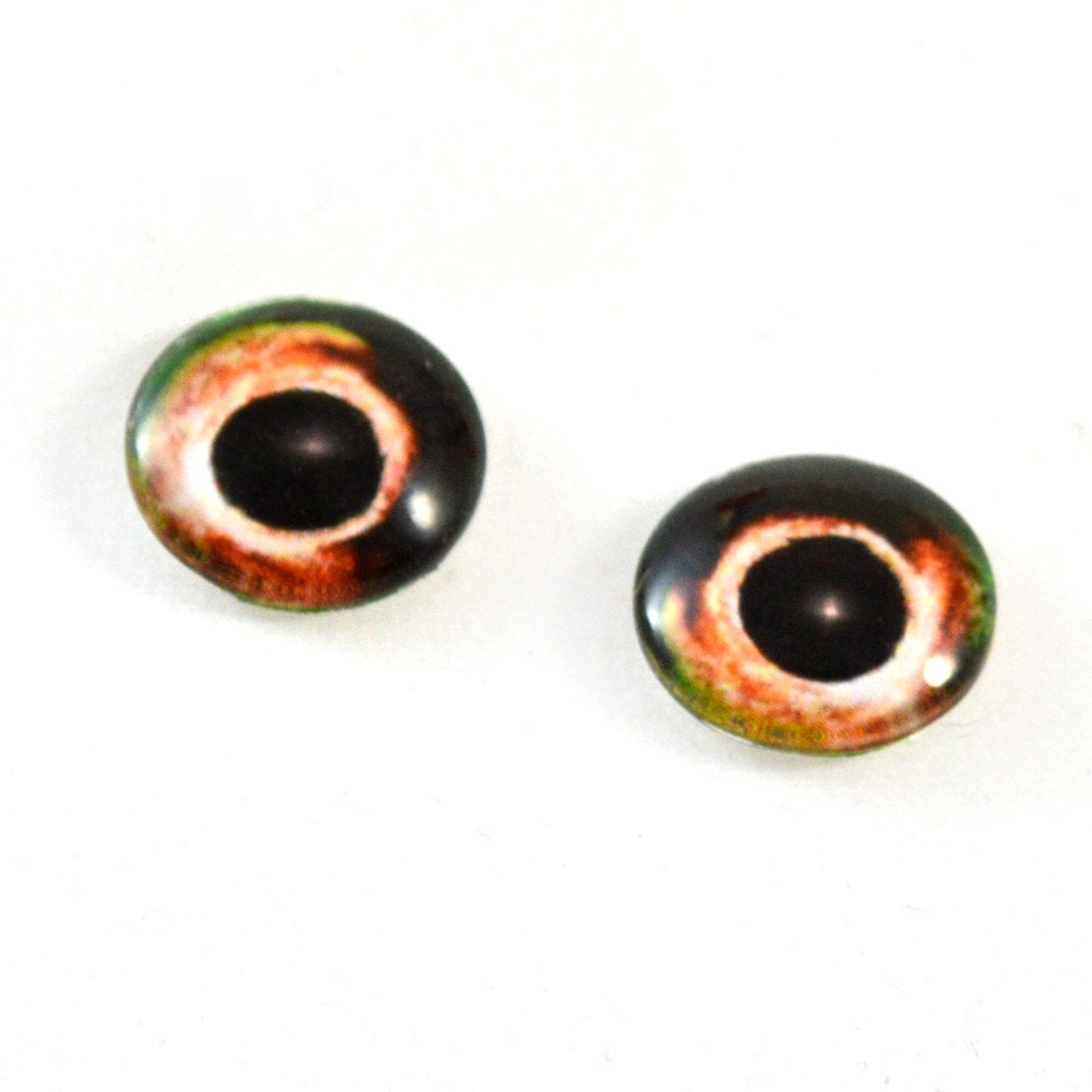 6mm Pair of Fish Taxidermy Doll Making Glass Eyes Flatback Cabochons
