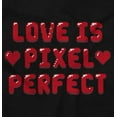 thumbnail image 2 of Love Pixel Perfect Valentines Day Women's Long Sleeve T Shirt Brisco Brands S, 2 of 6