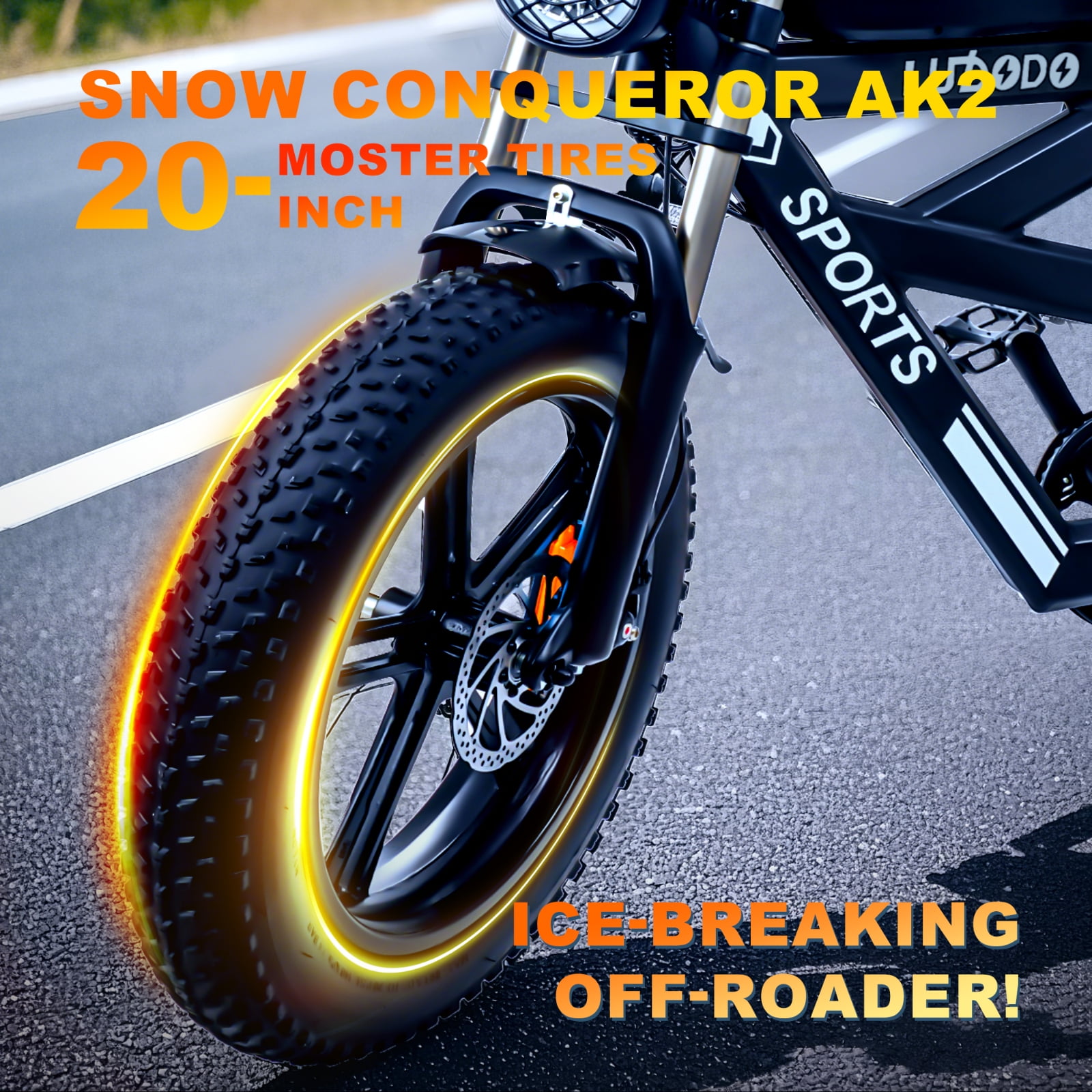 EOEOWTO AK2 Electric Dirt Bike for Adults Peak 1000W 48V 17.8AH Top Speed 34MPH 75Miles Long Range Motor MotorcycleDouble Disc Brake,20*4.0 Fat Tire Off-road E-Bike