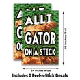 thumbnail image 2 of Alligator On A Stick (24" X 36") Vinyl Decal Only (Pack of 2) |Sign|Sticker|Poster, 2 of 4