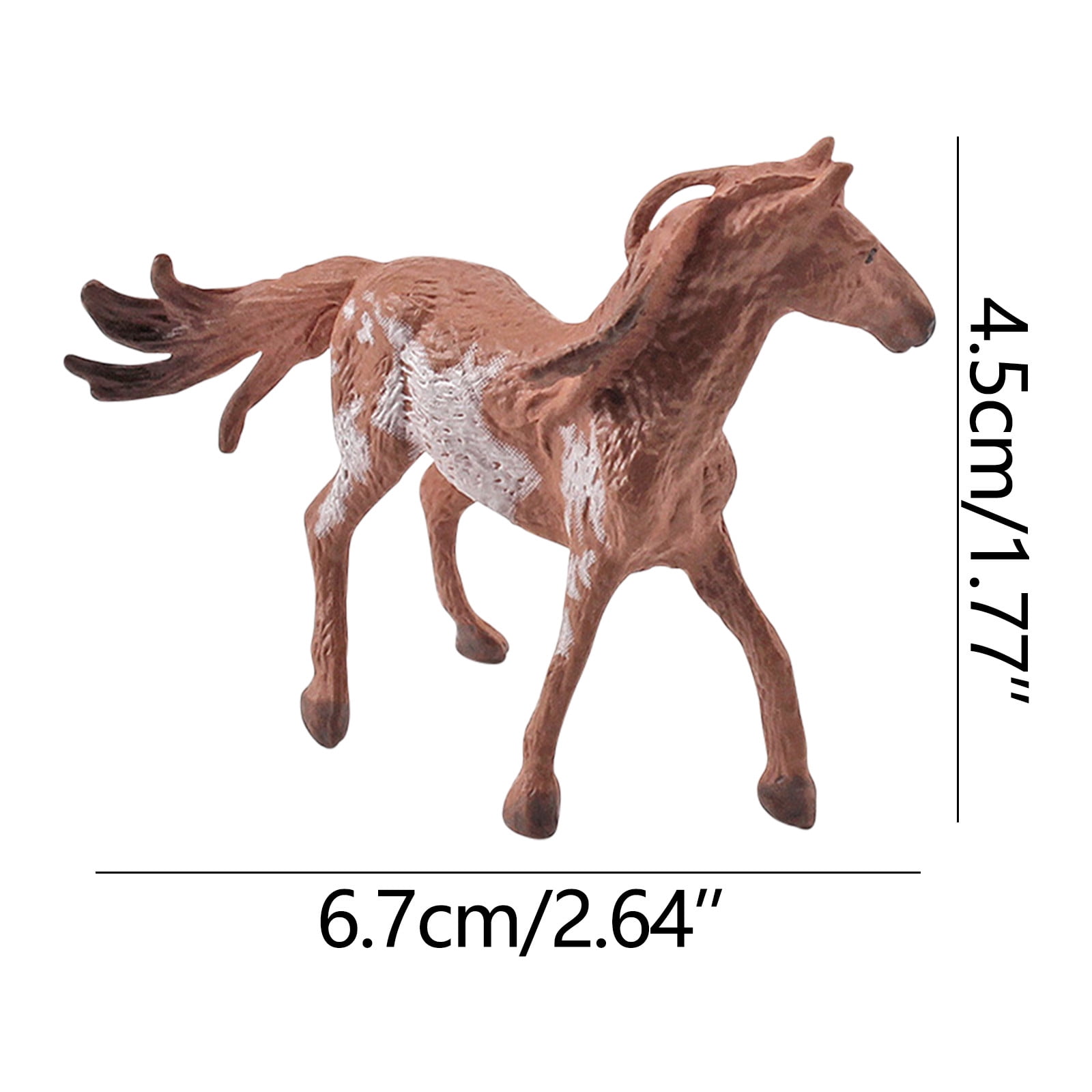 OAVQHLG3B Horse Mare and Stallion Toy Figures, Plastic Horse Figurines