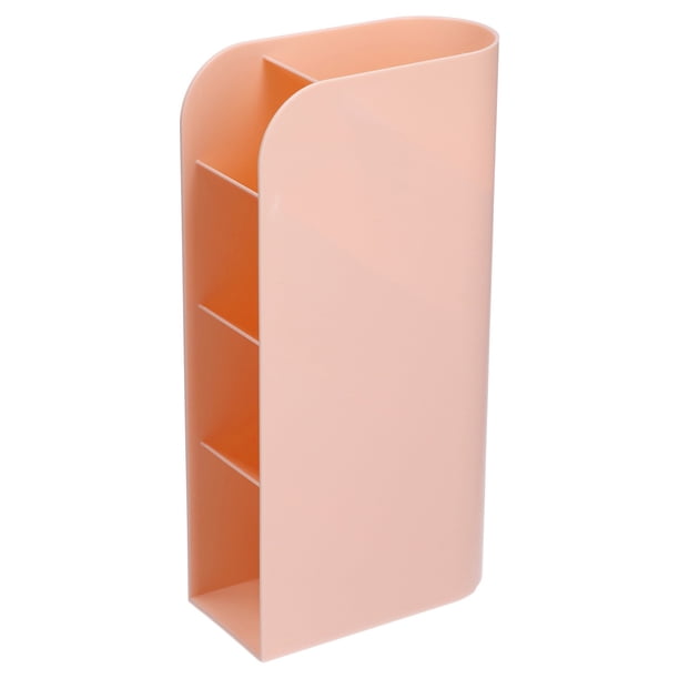 Caja de almacenamiento de escritorio, 4 soportes verticales para bolígrafos, organizador de papelería, durabilidad extendida Jadeshay A