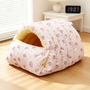 Dvkptbk Thickened and Warm Fabric Cloth Pussy and Dog Beds Semi-enclosed Pet Beds home decor
