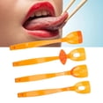 thumbnail image 4 of 4pcs Lèvres Langue Muscle Formateur Récupération de la Bouche Muscle Rééducation Entraînement Exercice Orange, 4 of 8