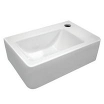 Whitehaus WH-1410 Wall-Mounted Bathroom Sink in White