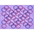 thumbnail image 1 of Ahgly Company Indoor Rectangle Patterned Mauve Purple Area Rugs, 5' x 7', 1 of 6