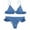 Navy, variant on Utoimkio Women's Triangle Bikini Sets Two Piece Swimsuit High Waisted V Neck Twist Front Adjustable Spaghetti Straps Bathing Suit for Women