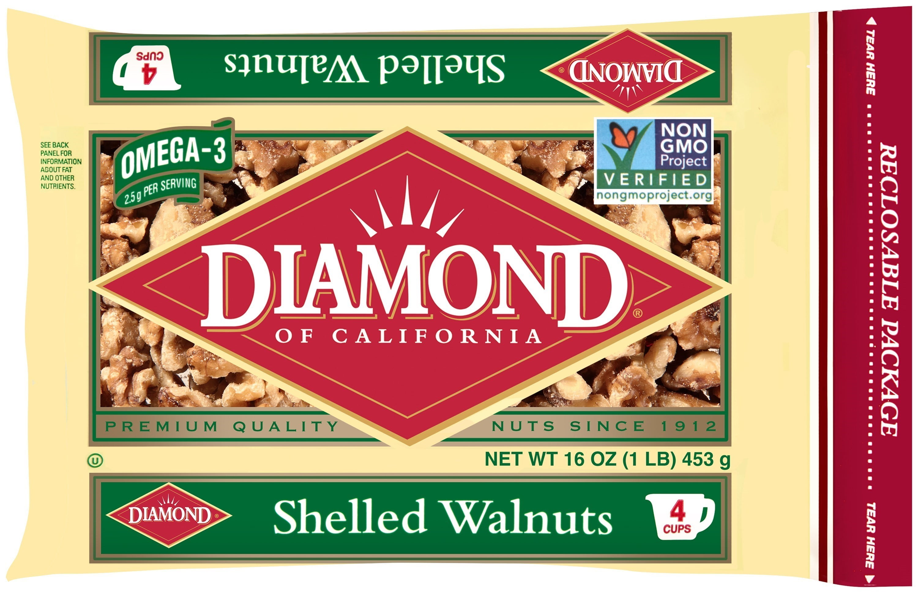 Diamond of California Shelled Walnut, 16 oz