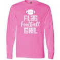 thumbnail image 3 of Inktastic Flag Football Girl Long Sleeve T-Shirt, 3 of 5