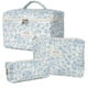 thumbnail image 1 of Bolsa de maquillaje, bolsa de cosméticos acolchada, bolsa grande de maquillaje floral para mujer, juego de bolsas de maquillaje de algodón, neceser de viaje con flores, 1 of 6