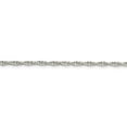 thumbnail image 2 of 925 Sterling Silver 2.5mm Loose Rope Chain; 22 inch; Lobster Clasp; for Adults and Teens; for Women and Men, 2 of 4