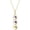 Style 2, variant on Personalized Birthstone Necklace with Names for Women, Custom Vertical Family Necklace with 1-6 Names and Birthstones, Engraved Infinity Pendant Jewelry Gift for Mom Grandma Wife