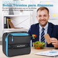 thumbnail image 2 of INSMEER Bolsa de Almuerzo Plegable Grande - 32 Latas/16L, Lonchera Termica para Impermeable y A Prueba de Fugas, Bolsas Termicas Reutilizable para Trabajo, Oficina, Viajes, Unisexo, 2 of 7