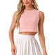 thumbnail image 1 of INSPIRAR CHIC Blusa sin mangas para mujer Vintage Verano Gingham Tops XL Rosa, 1 of 5