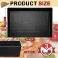 thumbnail image 2 of 3-Piece Detroit Style Pizza Pan Set - Non-Stick Rectangular Sicilian Pizza Pans for Baking, 2 of 5