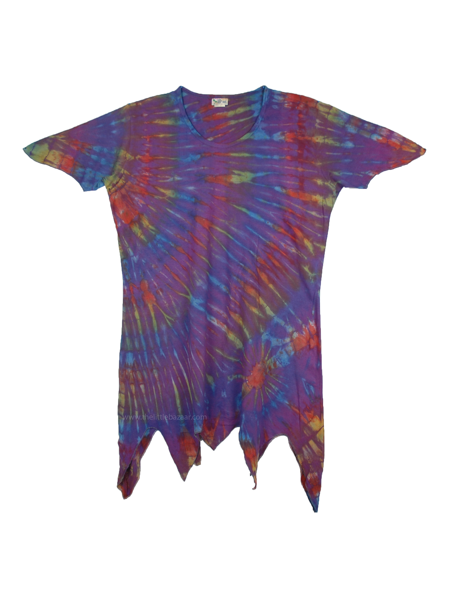 Zig Zag Free Spirit Tie Dye Long Top Walmart Com
