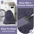 thumbnail image 2 of KIXINWA Ultra Soft Area Rug for Bedroom, 4x6 Machine Washable Fluffy Shag Rug for Living Room, Plush Non Slip Carpet for Indoor Floor Bedside Nursery Kids Girls Room Home Decor Aesthetic Gray Purple, 2 of 5