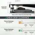 VIVO Extra Sturdy Clampon Computer Keyboard and Mouse Under Desk