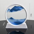 thumbnail image 3 of 3D Dynamic Art Painting Hourglass Desktop Decor for Desktop Bookshelves blue small, 3 of 8