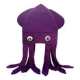thumbnail image 5 of lcziwo Plush Squid Halloween Hat for Woman Solid Color Masquerade Cosplay Party Funny Caps, 5 of 7