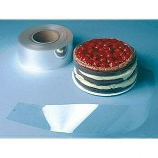 Caribou Coasters Cake Collars (2Packs) Acetate Rolls, Acetate Sheets,Clear Cake Strips, Transparent Cake Rolls, Chocolate Mousse and Cake Decora