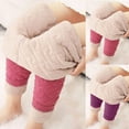 thumbnail image 5 of Rohuuque Long Johns Thermal Pants for Womens Fashion Solid Color Warm High Waist Comfy Casual Thick Fall Winter Warm Leggings Purple, 5 of 5