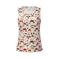 thumbnail image 3 of Picia Cartoon Mushrooms Pattern Women's Workout Tank Top,Breathable Activewear,Slim Fit Athletic Top,Versatile Workout Moisture-wicking top-X-Large, 3 of 9