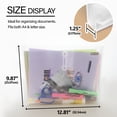 thumbnail image 2 of Plastic Envelope String Closure, Letter Size A4 Side Loading Clear Poly Folder, 10-Pack, 2 of 7