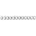 thumbnail image 3 of 14K White Gold chain Curb 18 in 5.25 mm WG 5.25mm Semi-Solid Link, 3 of 5