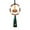 green tassel, variant on BAOSITY Generic Buddha Statue Car Pendant Tassel Car Hanging Decoration Blessing Universal Mirror Pendant Dangling Ornament yellow tassel