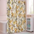 thumbnail image 5 of Shower Curtain Orange Flowers Shower Curtains for Bathroom Decor, Waterproof Polyester Shower Curtain Set with Hooks, Small Stall Size 36" x 72" Watercolor Wildflowers, 5 of 9