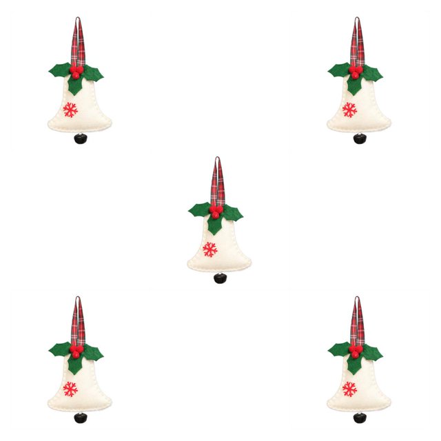 Inteprter Campana de Navidad colgante árbol de Navidad colgante reutilizable fotografía al aire libre Fondo decoración del hogar ornamento Type2 NO2