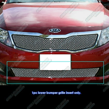 Fits 2011 2013 Kia Optima Bumper Stainless Steel X Mesh Blitz Grille