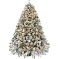 thumbnail image 1 of Árbol de Navidad Yaheetech de 2,3 m, preiluminado, con luces, flocado, 1 of 9