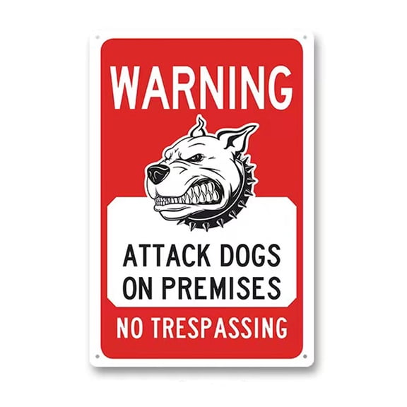Funny Metal Signs Tin Signs Warning Signs, Gun Sign No Trespassing Sign, Beware Of Dog Dog Will Bite Signs, Do Not Enter Signs, Beware Of Dog, Private Property Sign Security Sign, Garden Decor8x12in
