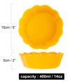 thumbnail image 3 of Qeeadeea Small Baking Dish, Set Of 2, Colorful Ceramic Casserole Dish Round, Small Ceramic Pie Plate Oven Safe-yellow-15x15x5cm, 400ml, 3 of 7