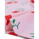 thumbnail image 5 of Conjunto de pijama de 2 piezas para mujeres grandes Agnes Orinda, estampado de cerezas, parte superior de cuello redondo y manga corta, pantalón largo con cintura elástica, 4X rosa, 5 of 6