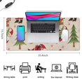 thumbnail image 5 of Long Mouse Pads for Desk,Beige Christmas Santa and Animal Pattern Desk Mats on Top Of Desks, Desk Mouse Pad Extra Large with 3mm Non-Slip Base and Stitched Edge for Gaming,Office,Work,Home 35.4x15.7in, 5 of 5
