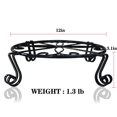 thumbnail image 2 of Black Plant Stand for Flower Pot Heavy Duty Potted Holder Indoor Outdoor Metal Rustproof Iron Garden Container Round Supports Rack for Planter Bronze, 2 of 6