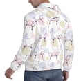 thumbnail image 6 of Fotbe Men's Hoodie with Hand Drawn Rabbit Pattern - Kangaroo Pocket Pullover Hooded Sweatshirt, Perfect for Daily Wear, Travel, and Home-Medium, 6 of 7