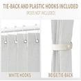 thumbnail image 3 of Vatge Accordion Door Curtains for Closet, Laundry Room Curtain for Doorway, Hallway Curtain for Space Privacy, 1 Panel with Tieback, W39 x L78, Stone White, 3 of 13