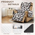 thumbnail image 5 of SCRAWLGOD Panda Heart Print Recliner Chair Cover Universal Stain Resistant Reclining Slipcover Non Slip Lazy Boy Recliner Cover with Pocket, 5 of 7