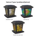 thumbnail image 3 of Yeacher 2W Solar Post Cap Fence RGB Light Outdoor Lamp Auto-multicolor Changing& Static Light Color&, 3 of 8
