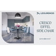 thumbnail image 3 of Silla de comedor LeisureMod Cresco, moderna, acrílico, cromo transparente, 3 of 9