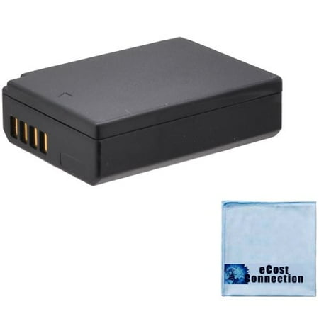Rechargable Camera Battery - LP-E10 1850mAh Li-Ion Rechargeable Digital Camera Battery for Canon EOS Rebel 1100D T3 Kiss X50 T5 + eCostConnection Microfiber Cloth