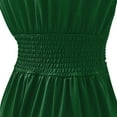 thumbnail image 5 of FAKKDUK Women's Summer Casual Loose Sundress Long Dress Sleeveless Deep V Neck Side Split Maxi Dresses Going Out Elegant Party Cocktail Long Dress, Green&M, 5 of 8