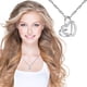 thumbnail image 1 of Xihbxyly Ofertas por tiempo limitado hoy Collar de doble corazón esmerilado, joyería de diamantes, regalo de cumpleaños, aniversario, Navidad, San Valentín para esposa, novia, madre, 1 of 7