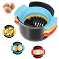 thumbnail image 1 of Ounissouiy Cortadora de huevos ligera y portátil hecha de acero inoxidable y ABS Cortadora de huevos de acero inoxidable Utensilios de cocina, 1 of 6