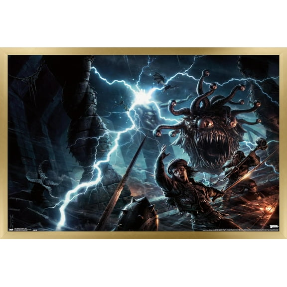 Dungeons and Dragons - Battle Wall Poster, 14.725" x 22.375", Framed